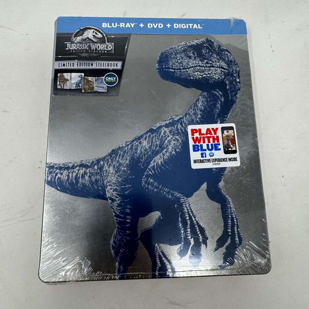 Jurassic World Fallen Kingdom Blu-ray DVD Digital Steelbook Best Buy Exclusive